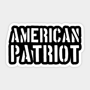 American Patriot, Patriotic, American Sticker